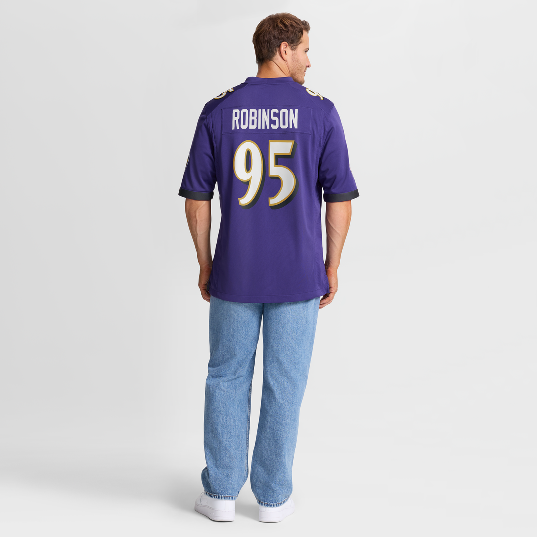 Baltimore Ravens Tavius Robinson Purple Team Game Jersey | NFL Football Jersey