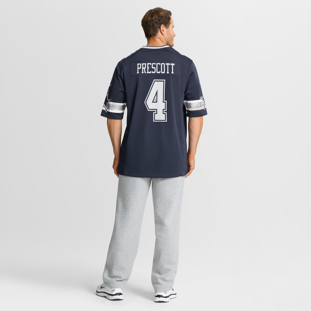 Dallas Cowboys Dak Prescott White Game Team Jersey | NFL Football Jersey