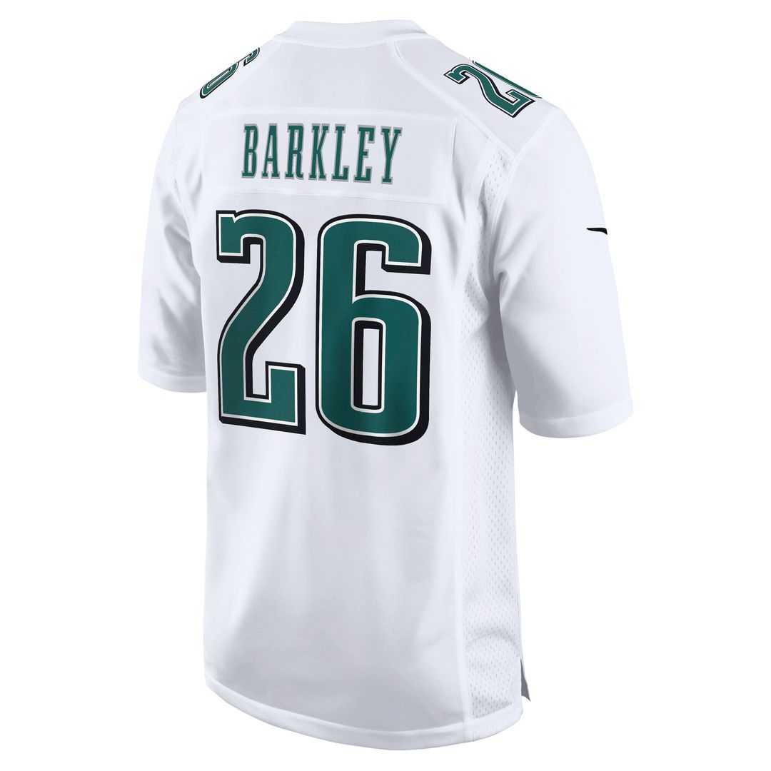 Philadelphia Eagles Saquon Barkley Tundra White Fashion Game Jersey | NFL Football Jersey