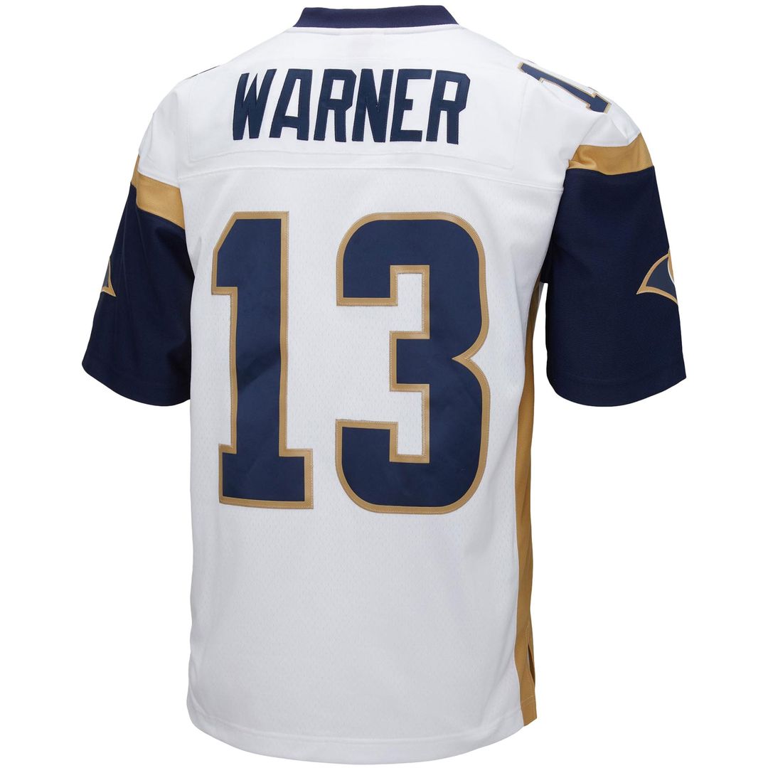 Los Angeles Rams Kurt Warner White Big & Tall 2001 Retired Player Replica Jersey | NFL Football Jersey