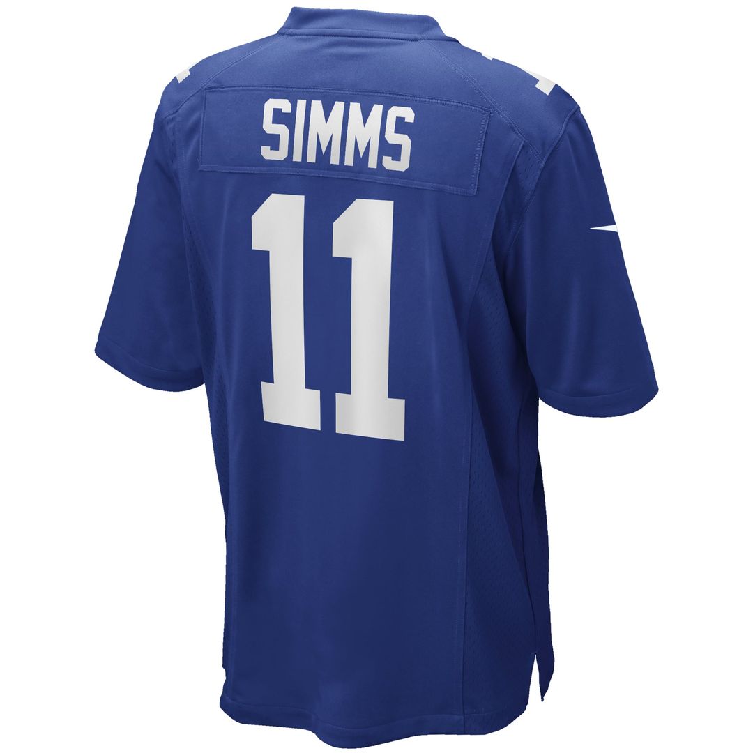 New York Giants Phil Simms Royal Game Retired Player Jersey | NFL Football Jersey