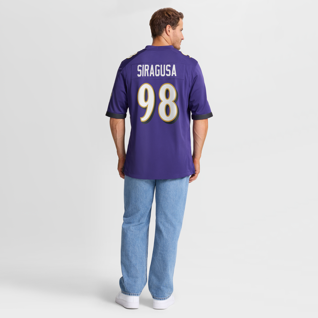 Baltimore Ravens Tony Siragusa Purple Game Retired Player Jersey | NFL Football Jersey