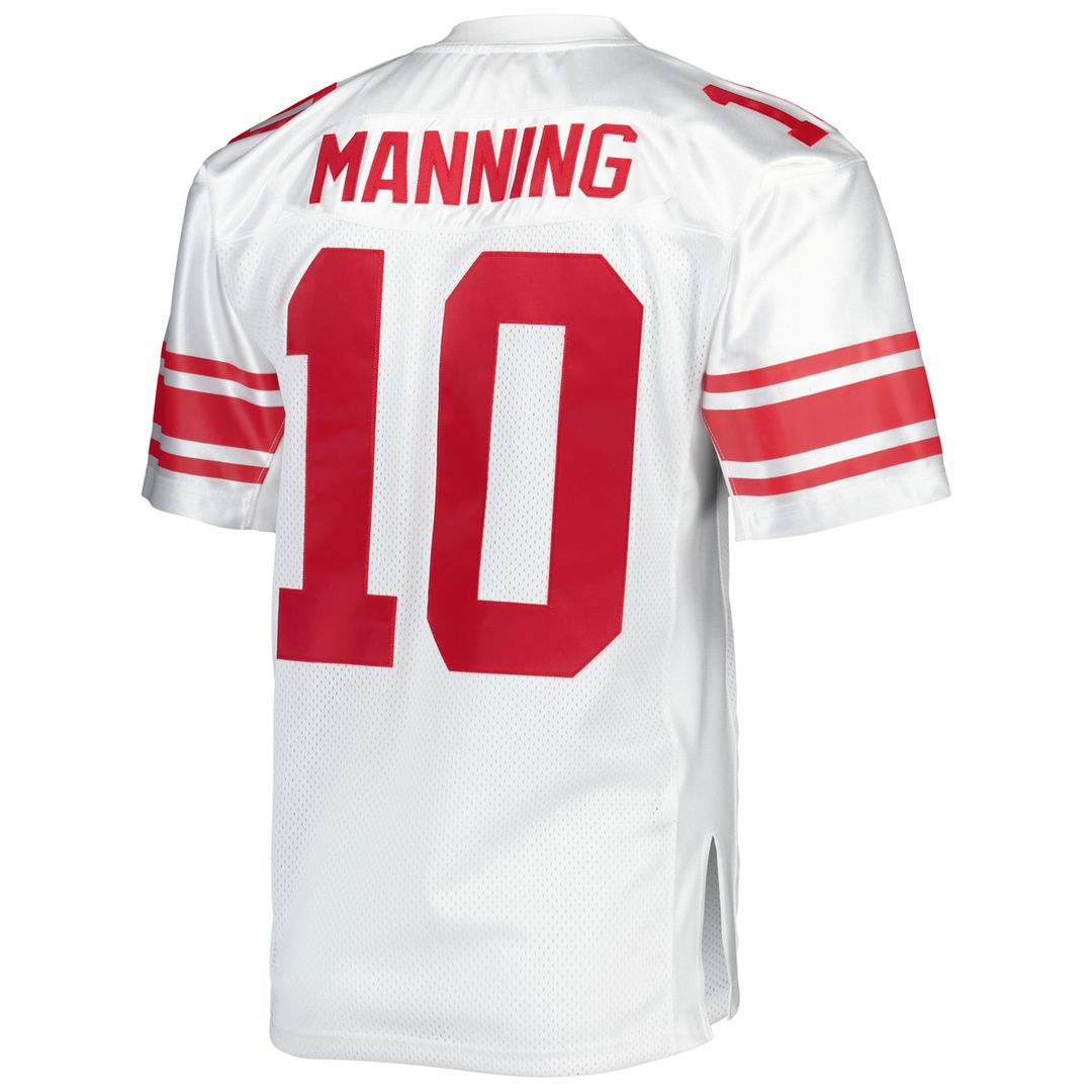 New York Giants 2007 Eli Manning White Authentic Throwback Retired Player Jersey | NFL Football Jersey