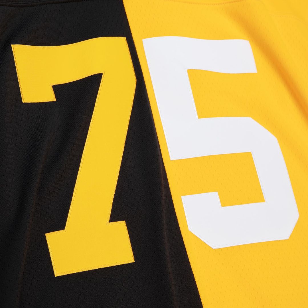 Pittsburgh Steelers Joe Greene Black/Gold 1976 Split Legacy Replica Jersey | NFL Football Jersey
