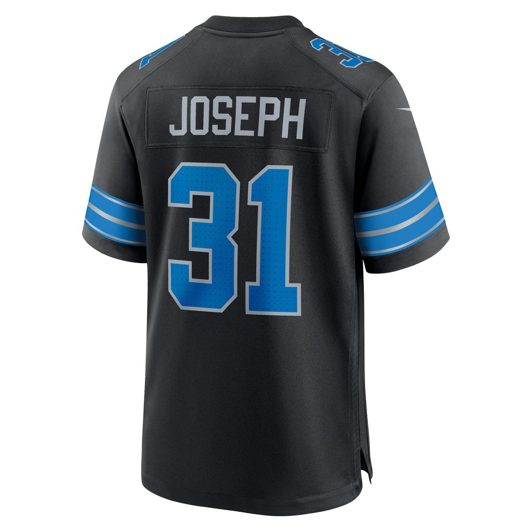 Detroit Lions Kerby Joseph Blue Team Game Jersey | NFL Football Jersey