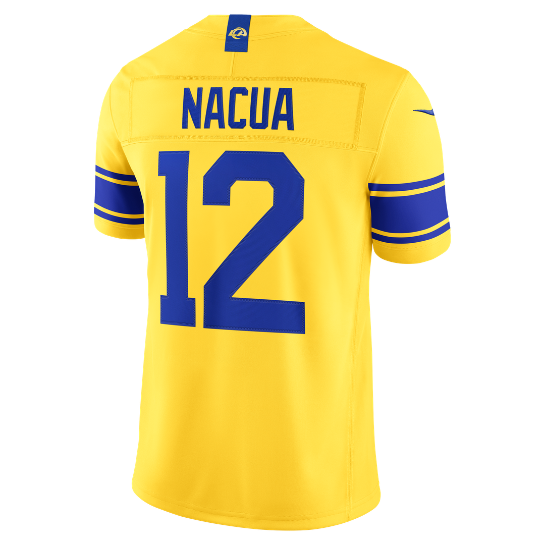Los Angeles Rams Puka Nacua White Vapor F.U.S.E. Stitched Limited Jersey | NFL Football Jersey