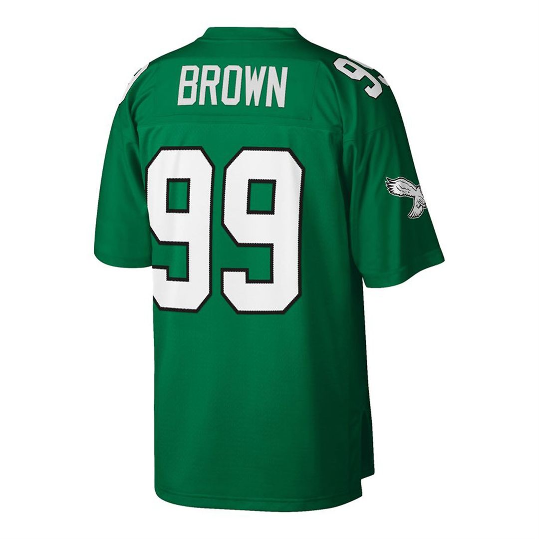 Philadelphia Eagles Jerome Brown Kelly Green Big & Tall 1990 Retired Player Replica Jersey | NFL Football Jersey