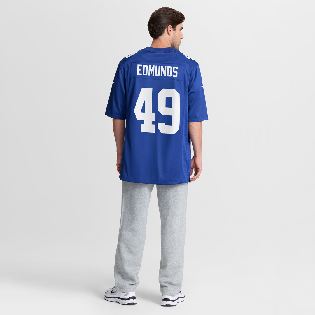 New York Giants Tremaine Edmunds Royal Team Game Jersey | NFL Football Jersey