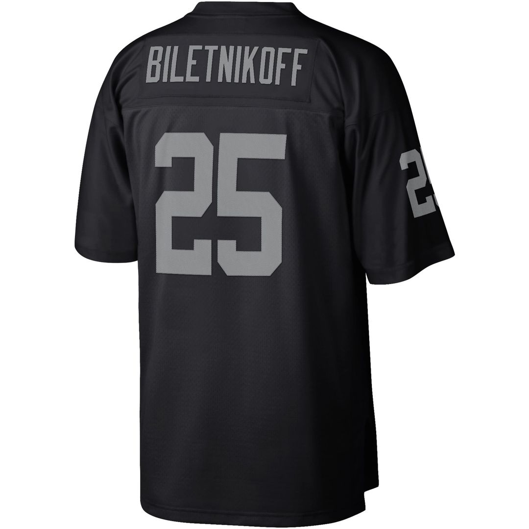 Las Vegas Raiders Fred Biletnikoff Black Legacy Replica Jersey | NFL Football Jersey