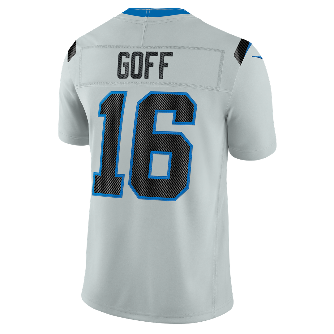 Detroit Lions Jared Goff Silver 2026 Rivalries Collection Stitched Limited Jersey | NFL Football Jersey