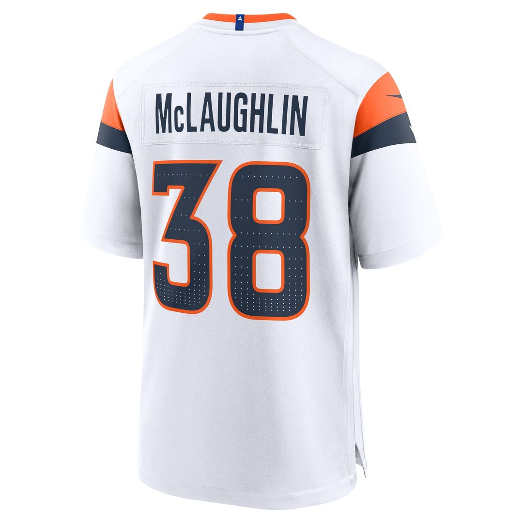Denver Broncos Jaleel McLaughlin Orange Team Game Jersey | NFL Football Jersey