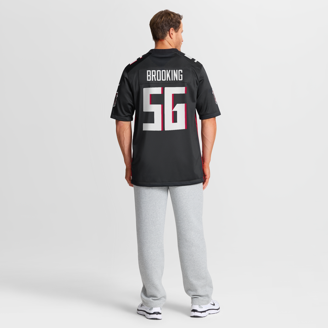 Atlanta Falcons Keith Brooking Black Game Retired Player Jersey | NFL Football Jersey