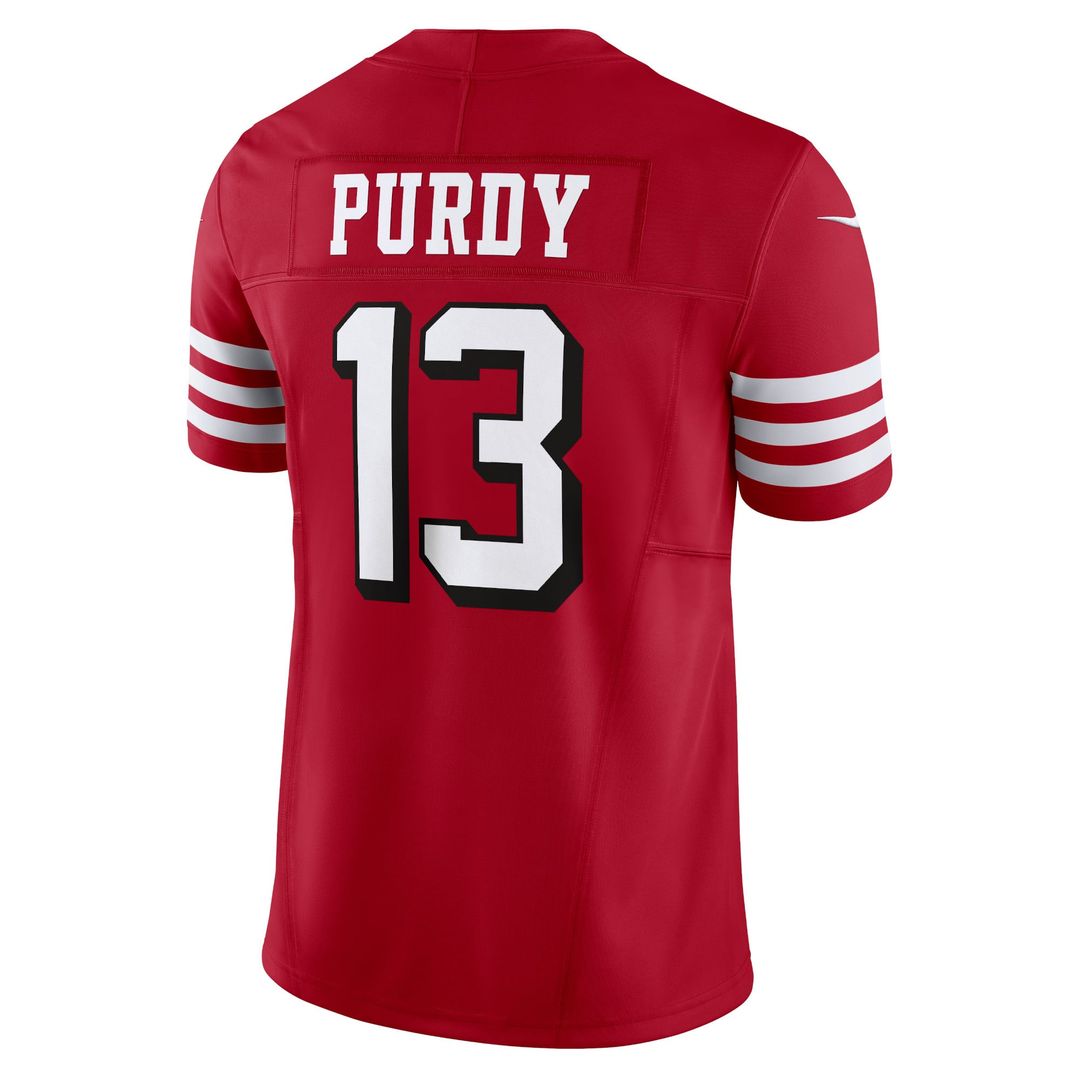 San Francisco 49ers Brock Purdy White Vapor F.U.S.E. Limited Jersey | NFL Football Jersey