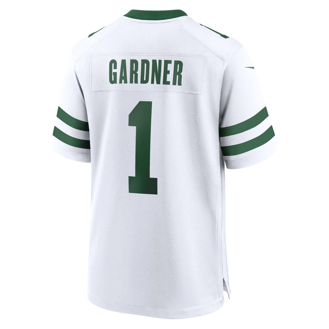 New York Jets Ahmad Sauce Gardner Legacy White Game Jersey | NFL Football Jersey