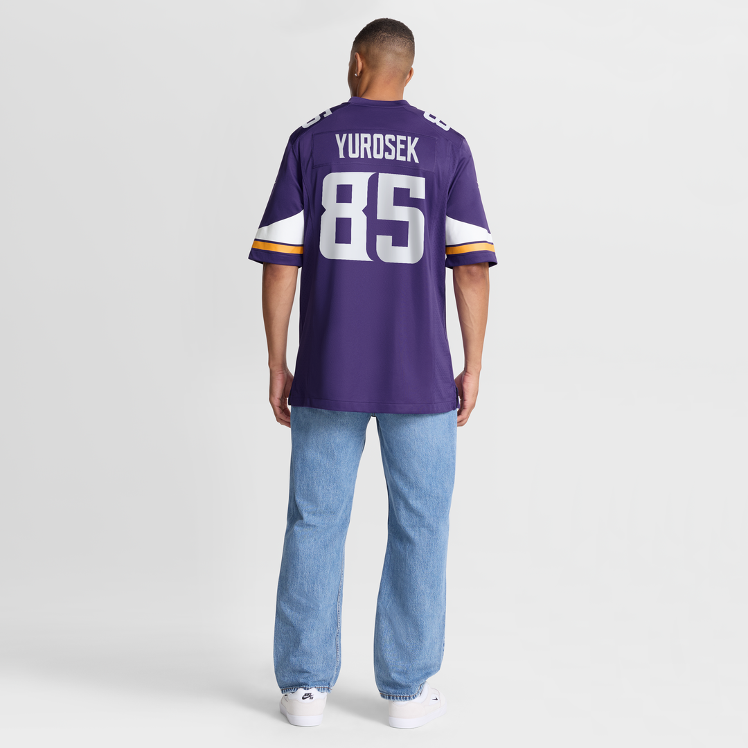 Minnesota Vikings Ben Yurosek Purple Team Game Jersey | NFL Football Jersey