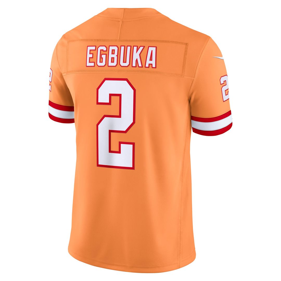 Tampa Bay Buccaneers Emeka Egbuka Creamsicle Alternate Vapor F.U.S.E. Stitched Limited Jersey | NFL Football Jersey