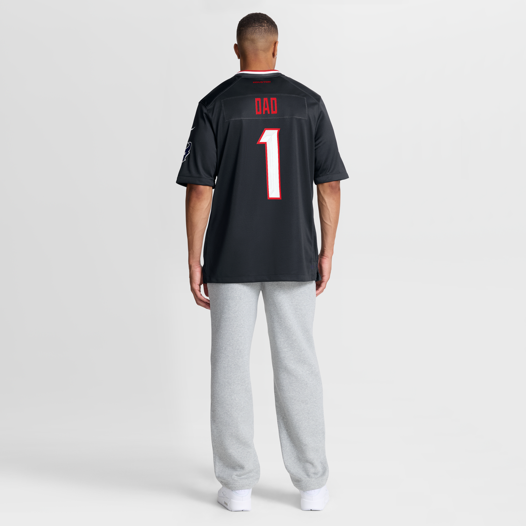 Houston Texans Navy #1 Dad Game Jersey | NFL Football Jersey