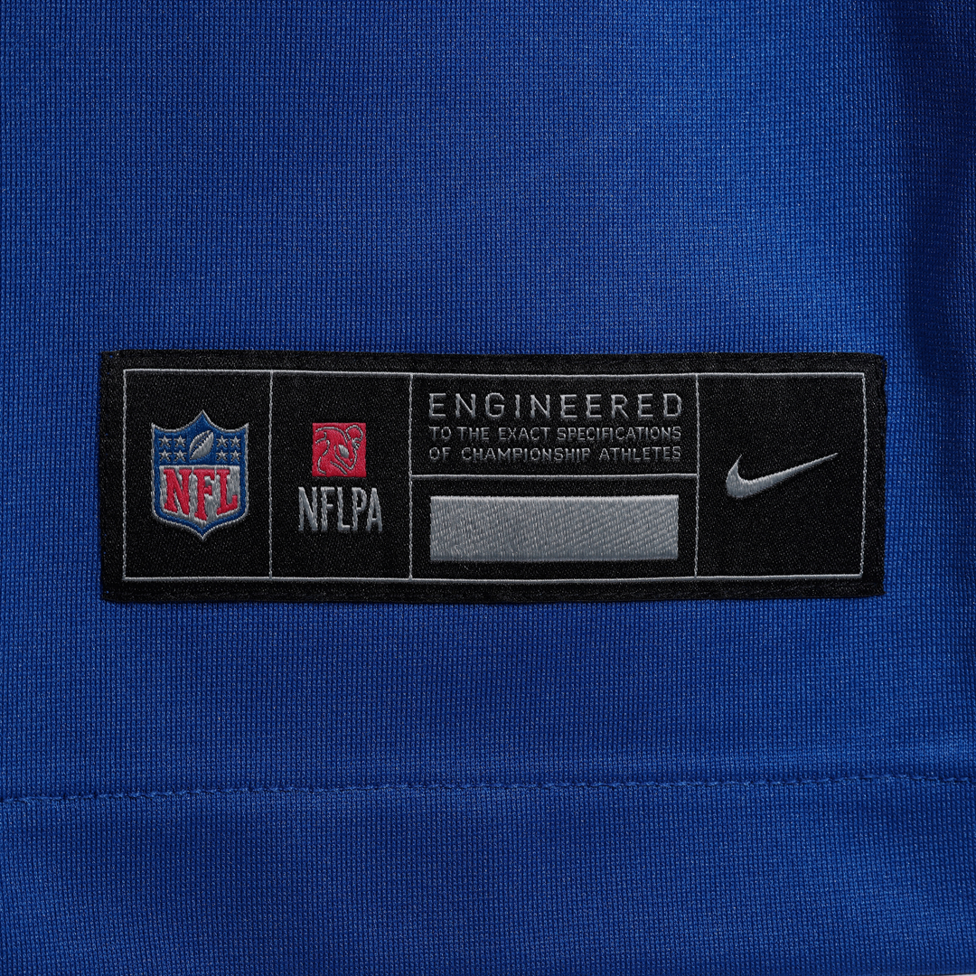 New York Giants Malachi Fields Royal Team Game Jersey | NFL Football Jersey