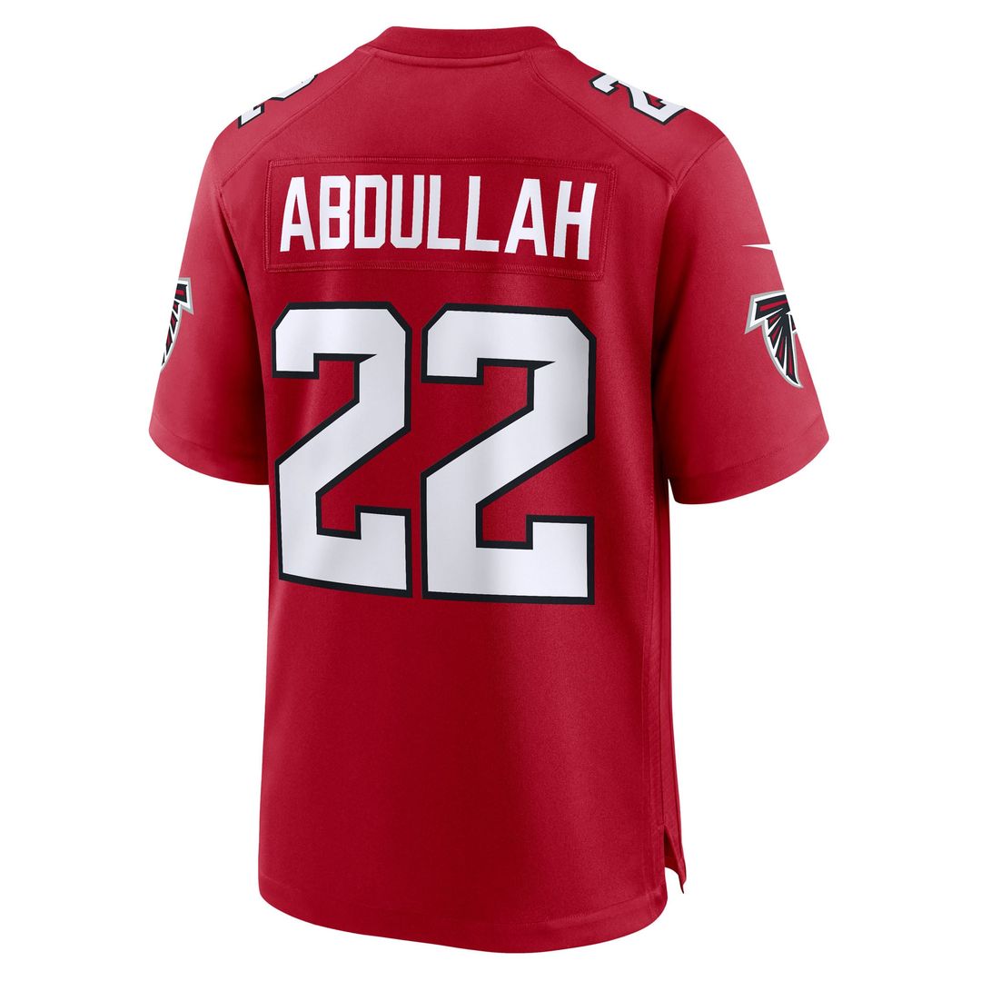 Atlanta Falcons Yasir Abdullah Red Team Game Jersey | NFL Football Jersey