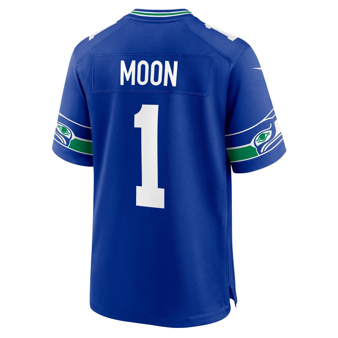 Seattle Seahawks Warren Moon Royal Retired Player Alternate Game Jersey | NFL Football Jersey