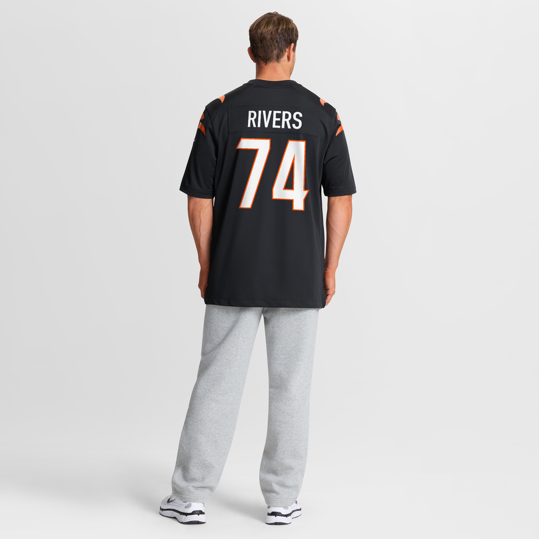 Cincinnati Bengals Jalen Rivers Black Team Game Jersey | NFL Football Jersey