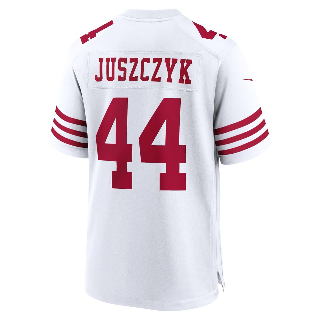 San Francisco 49ers Kyle Juszczyk White Player Game Jersey | NFL Football Jersey