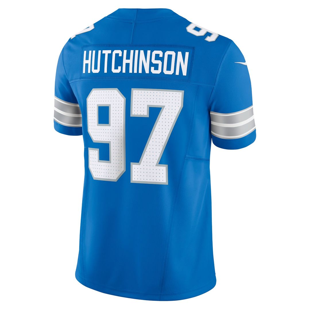 Detroit Lions Aidan Hutchinson Blue Team Vapor F.U.S.E. Limited Jersey | NFL Football Jersey