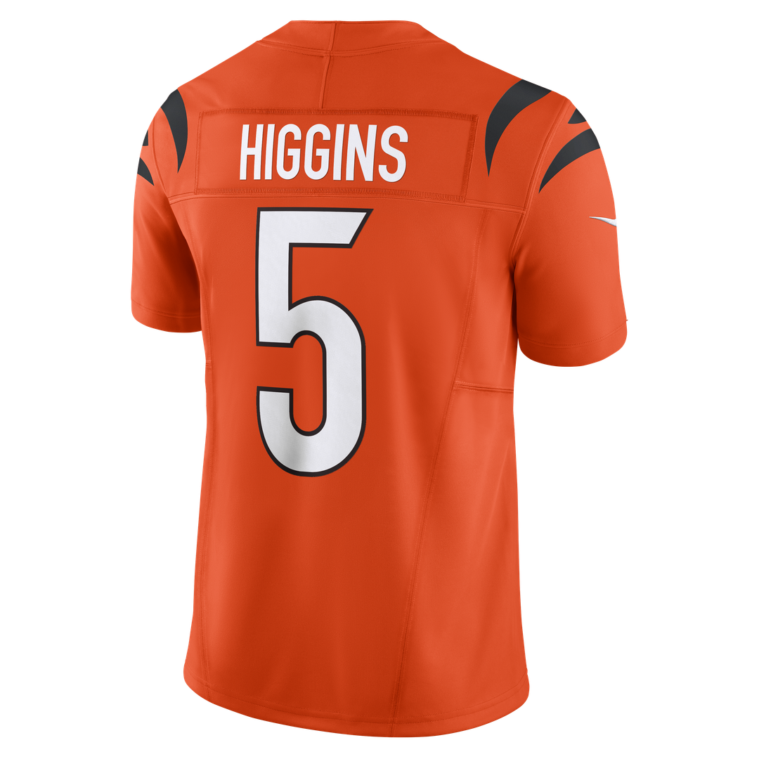 Cincinnati Bengals Tee Higgins Orange Vapor F.U.S.E. Limited Jersey | NFL Football Jersey