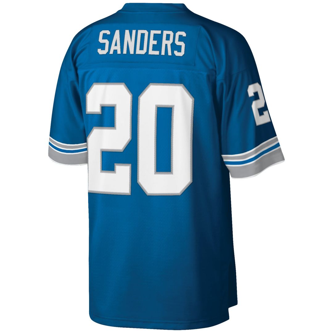 Detroit Lions Barry Sanders White Big & Tall 1996 Retired Player Replica Jersey | NFL Football Jersey