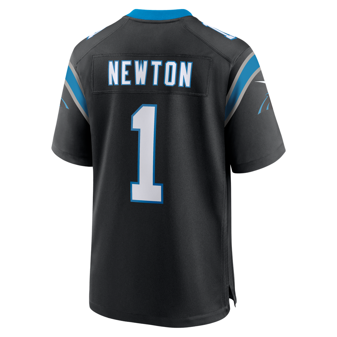 Carolina Panthers Cam Newton Black Team Retired Game Jersey | NFL Football Jersey