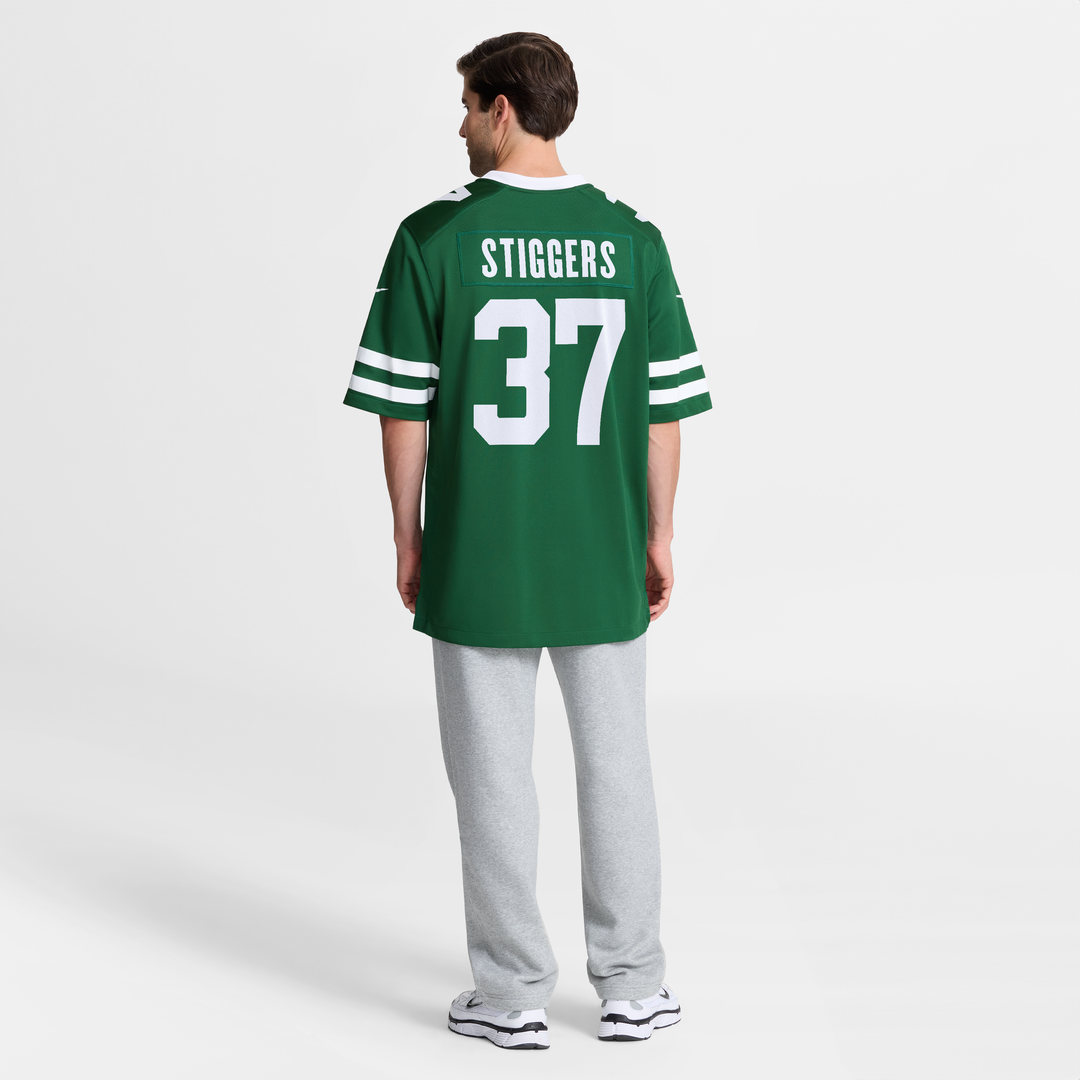 New York Jets Qwan'tez Stiggers Legacy Green Team Game Jersey | NFL Football Jersey