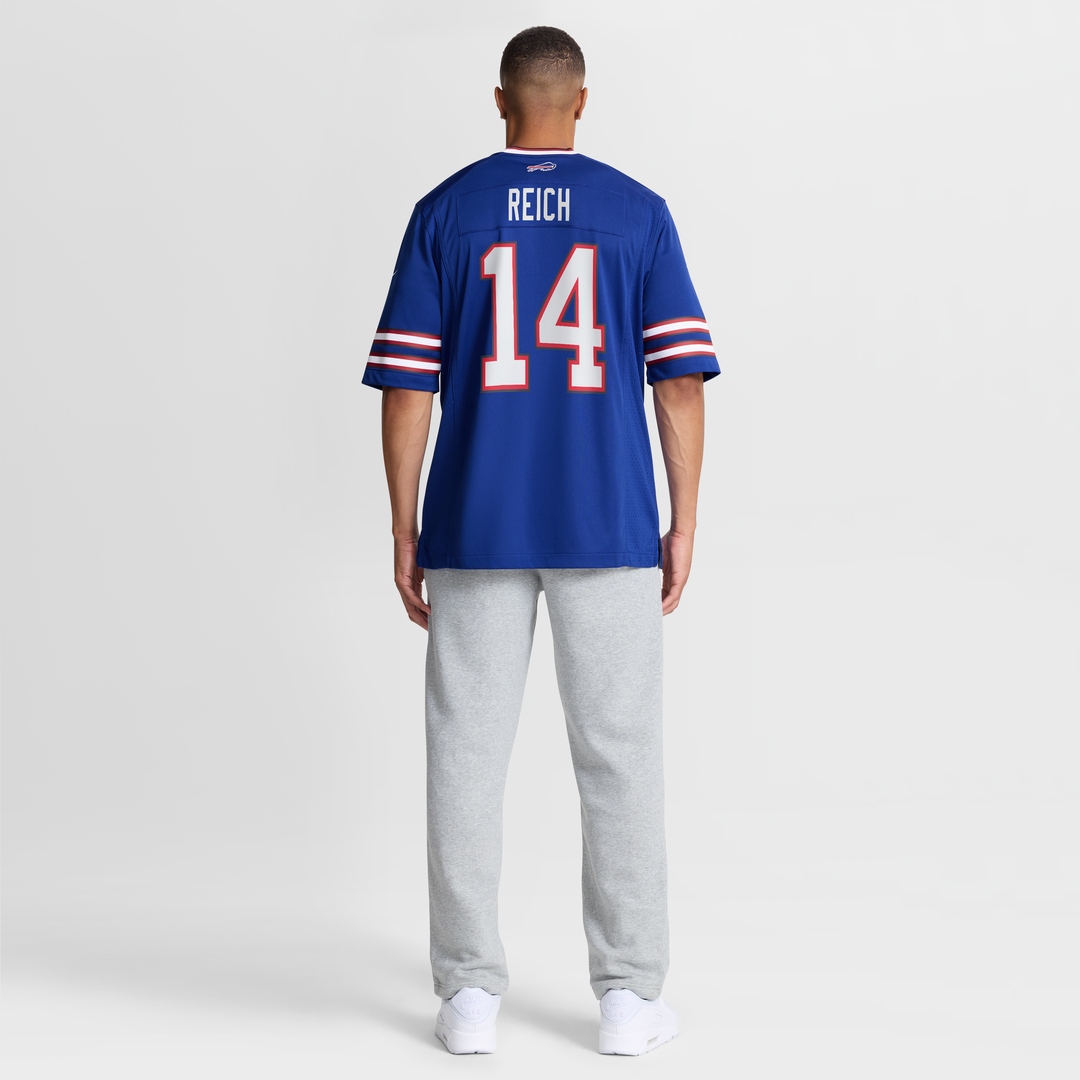 Buffalo Bills Frank Reich Royal Game Retired Player Jersey | NFL Football Jersey