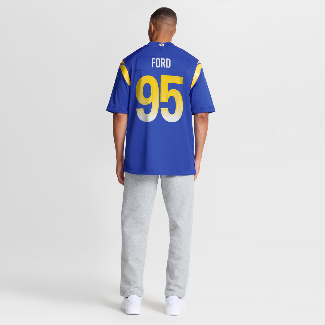 Los Angeles Rams Poona Ford Royal Team Game Jersey | NFL Football Jersey