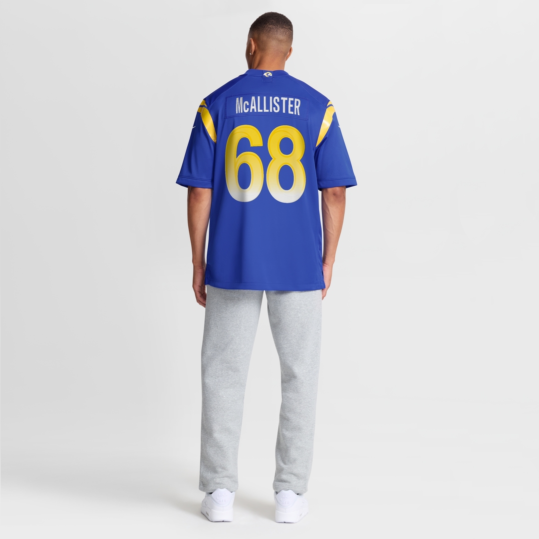 Los Angeles Rams Mike McAllister Royal Home Game Jersey | NFL Football Jersey