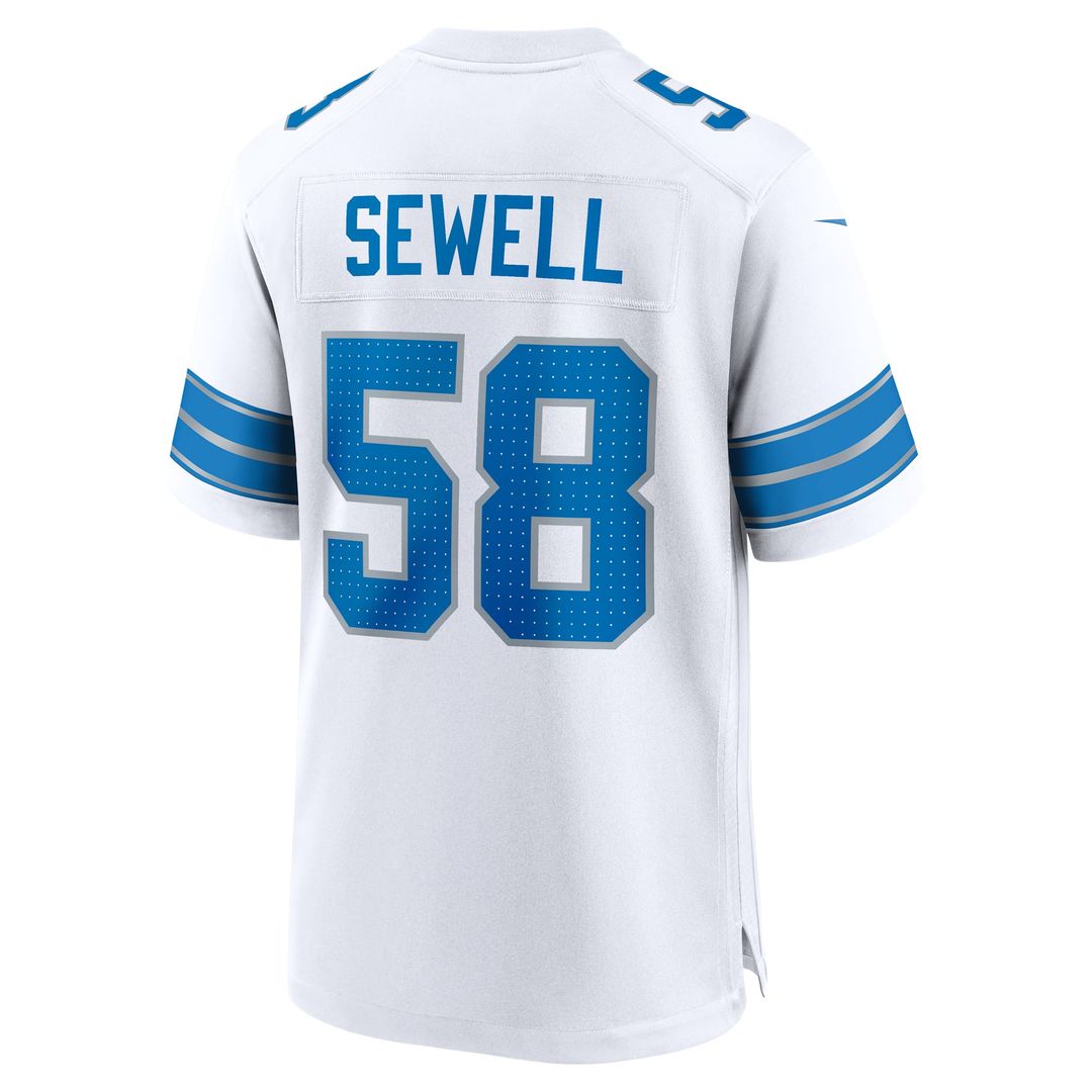 Detroit Lions Penei Sewell Blue Game Jersey | NFL Football Jersey