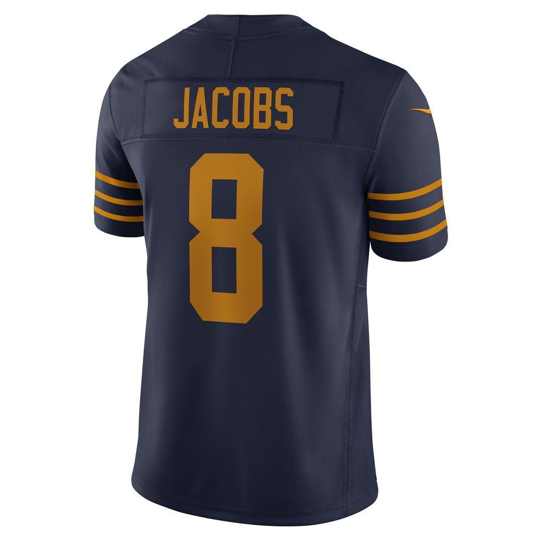 Green Bay Packers Josh Jacobs Navy The 1923 Classic Vapor F.U.S.E. Limited Jersey | NFL Football Jersey
