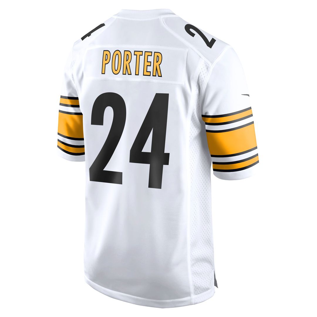 Pittsburgh Steelers Joey Porter Jr. White Away Game Jersey | NFL Football Jersey