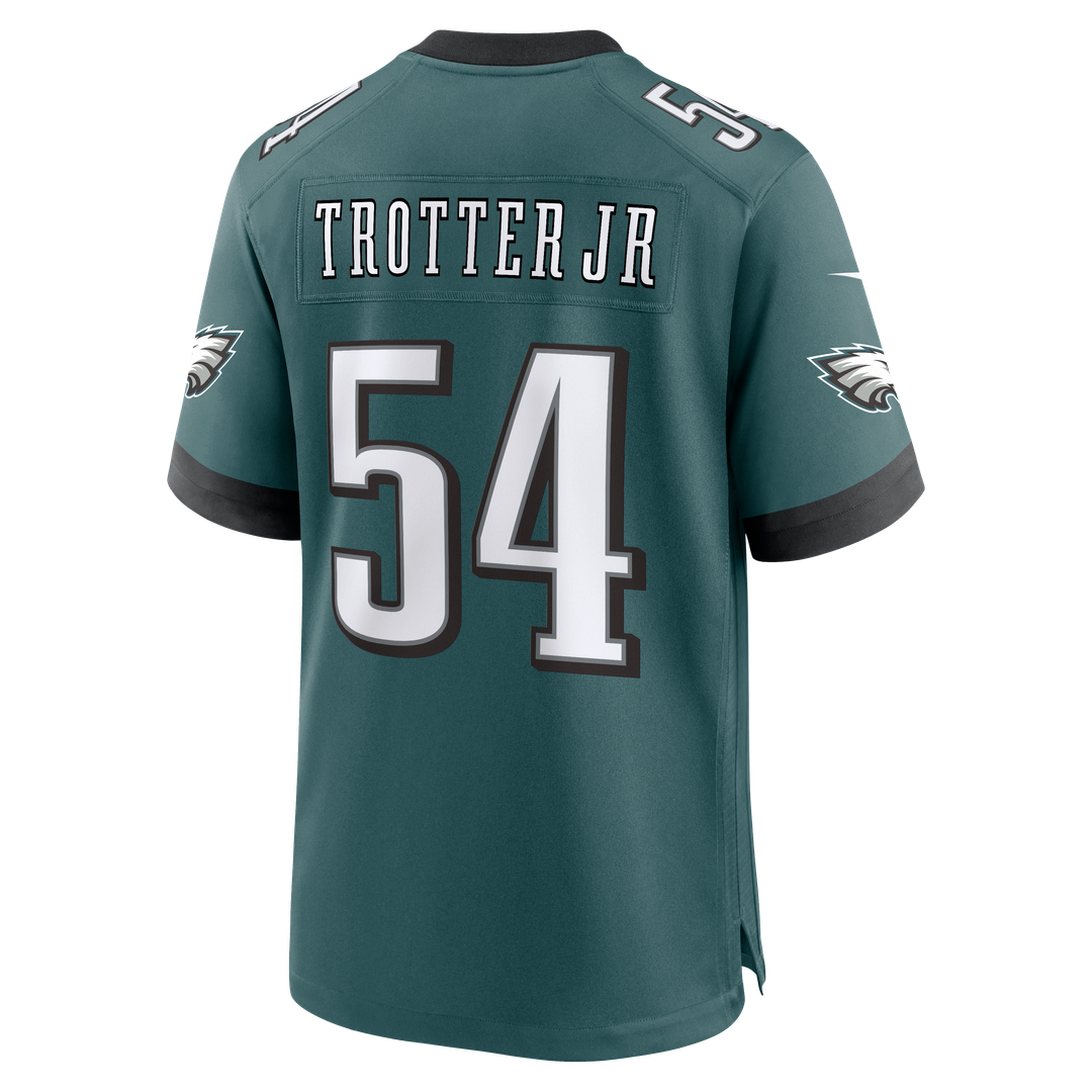 Philadelphia Eagles Jeremiah Trotter Jr. Midnight Green Team Game Jersey | NFL Football Jersey
