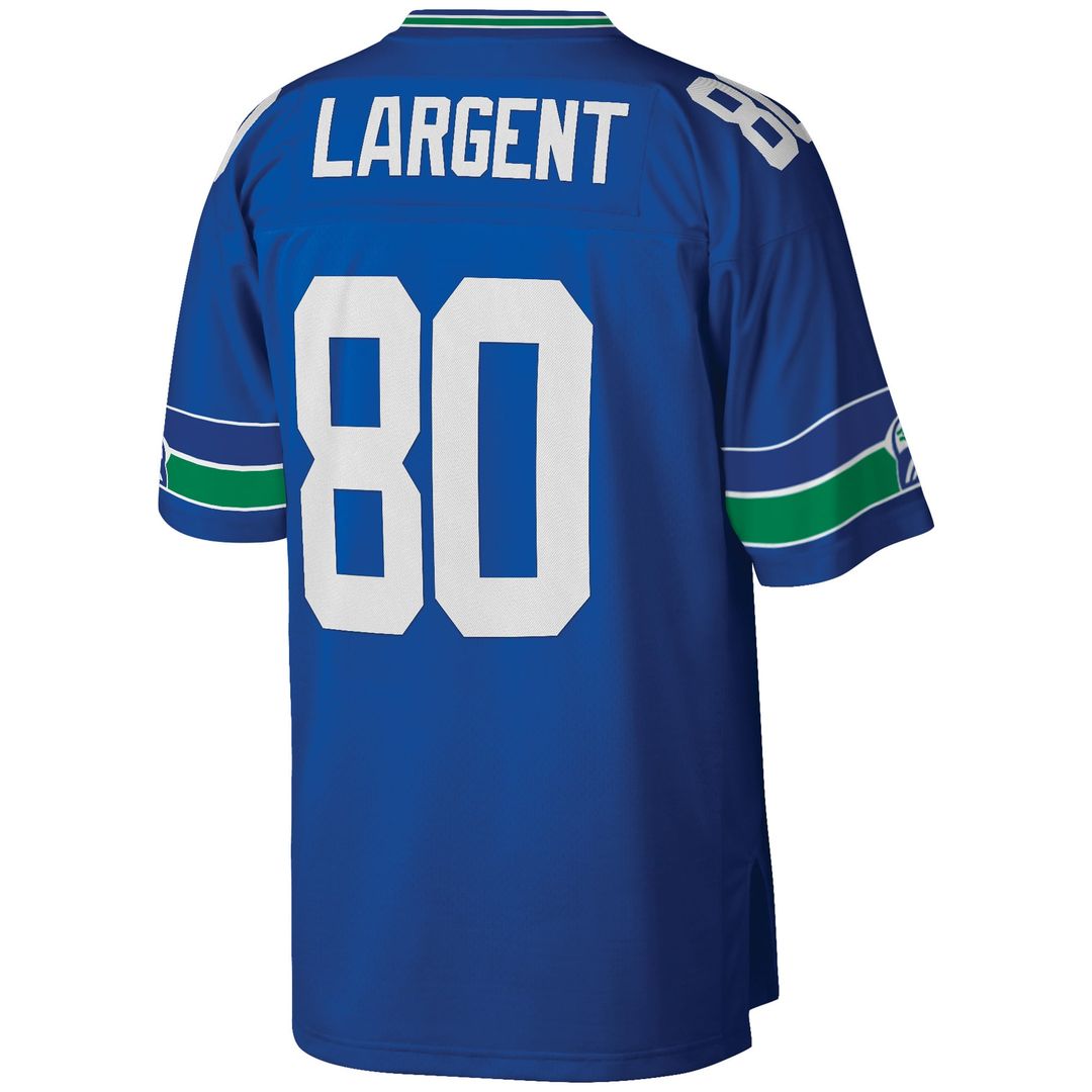 Seattle Seahawks Steve Largent Royal Big & Tall 1985 Retired Player Replica Jersey | NFL Football Jersey