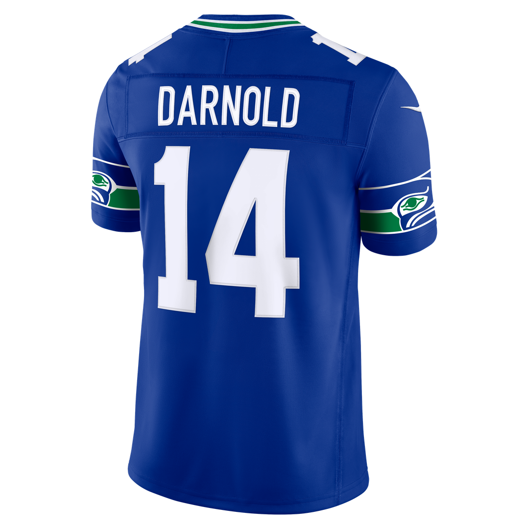 Seattle Seahawks Sam Darnold College Navy Team Vapor F.U.S.E. Stitched Limited Jersey | NFL Football Jersey