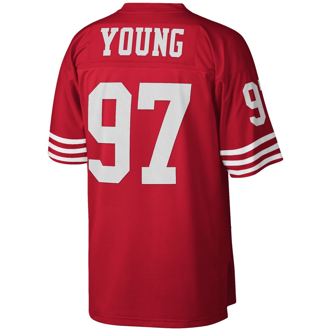San Francisco 49ers Bryant Young Scarlet Legacy Replica Jersey | NFL Football Jersey