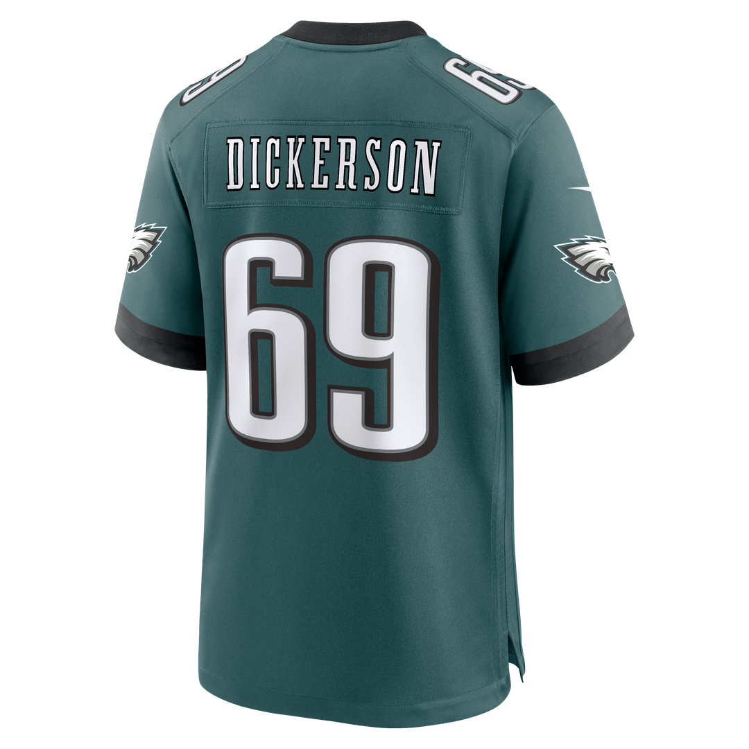 Philadelphia Eagles Landon Dickerson Midnight Green Team Game Jersey | NFL Football Jersey
