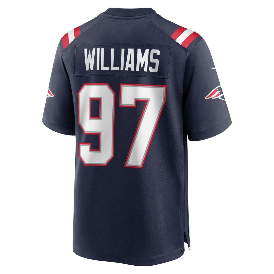 New England Patriots Milton Williams Navy Game Player Jersey | NFL Football Jersey