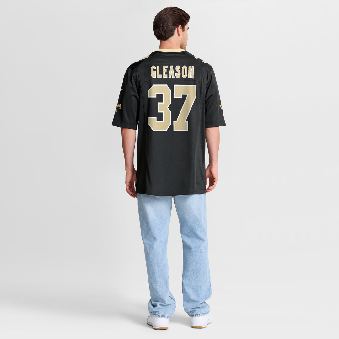 New Orleans Saints Steve Gleason Black Game Retired Player Jersey | NFL Football Jersey