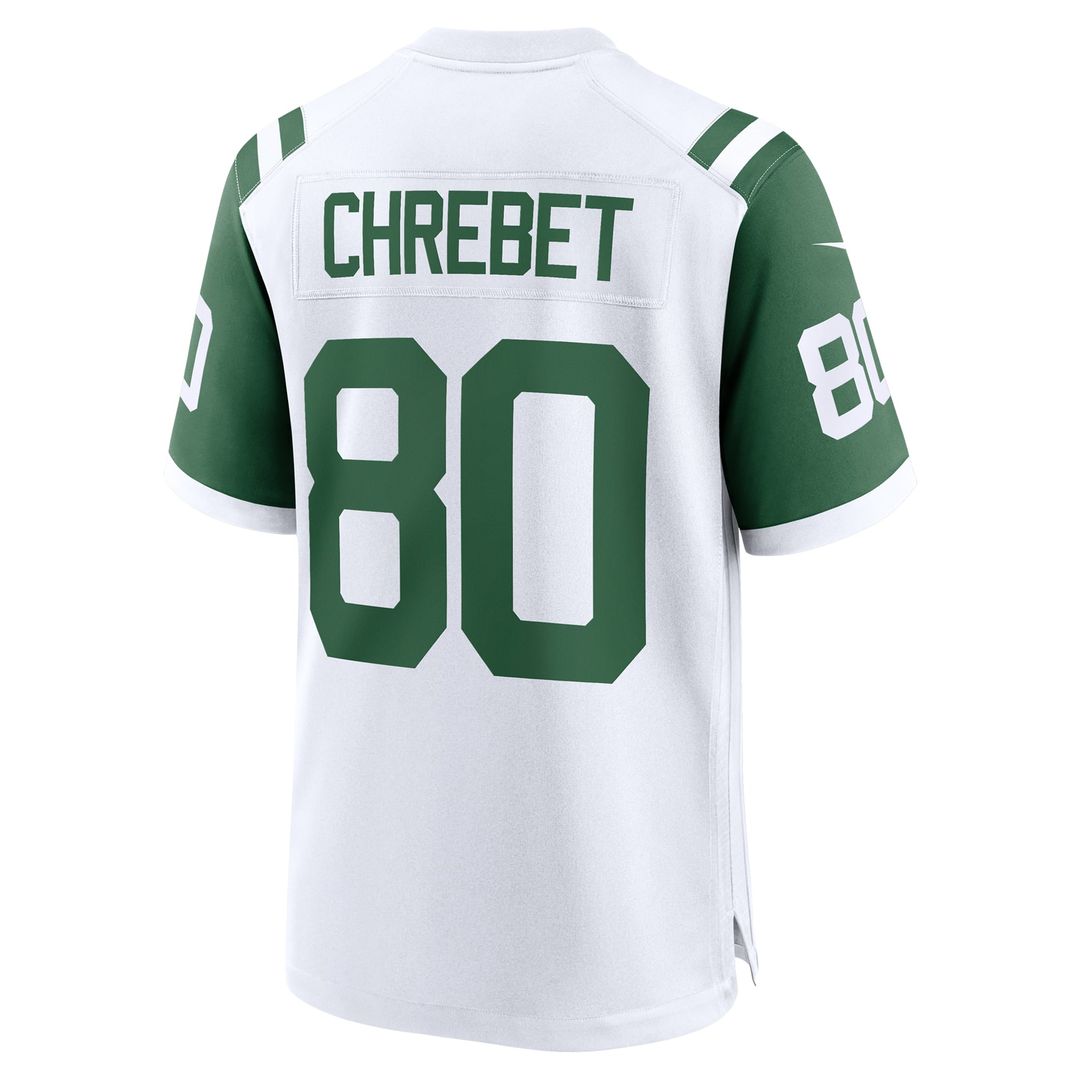 New York Jets Wayne Chrebet White Retired Player Alternate Game Jersey | NFL Football Jersey