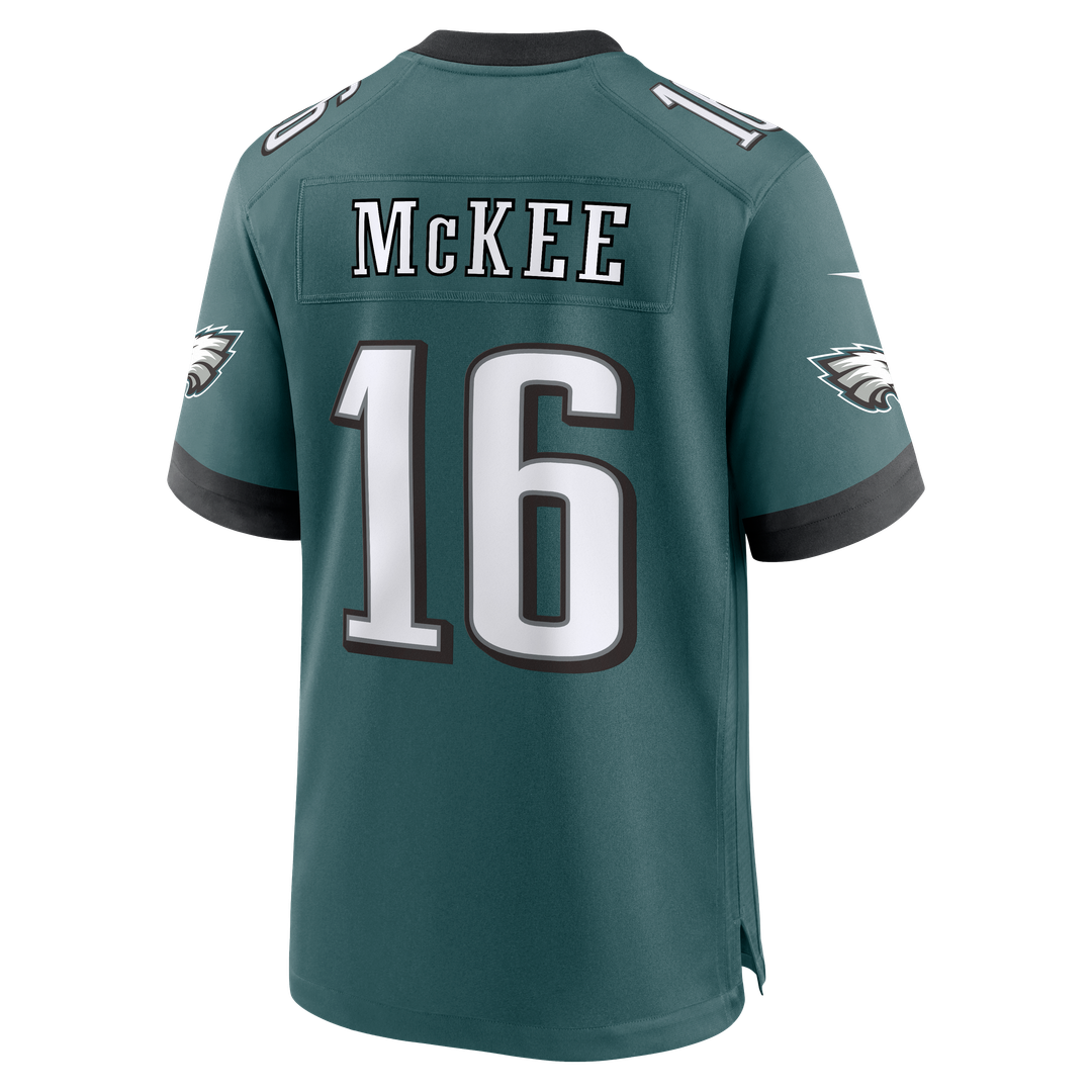 Philadelphia Eagles Tanner McKee Midnight Green Team Game Jersey | NFL Football Jersey