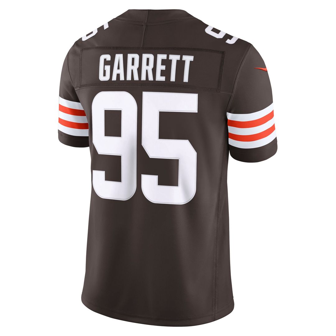 Cleveland Browns Myles Garrett Brown Team Vapor F.U.S.E. Stitched Limited Jersey | NFL Football Jersey