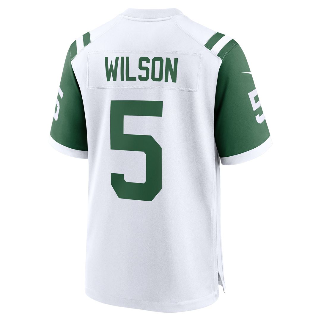 New York Jets Garrett Wilson White Classic Alternate Game Jersey | NFL Football Jersey