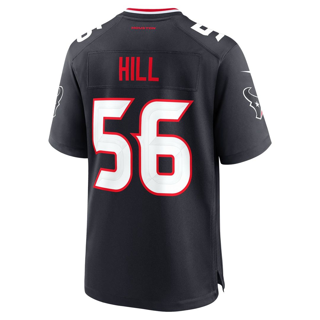 Houston Texans Jamal Hill Navy Team Game Jersey | NFL Football Jersey