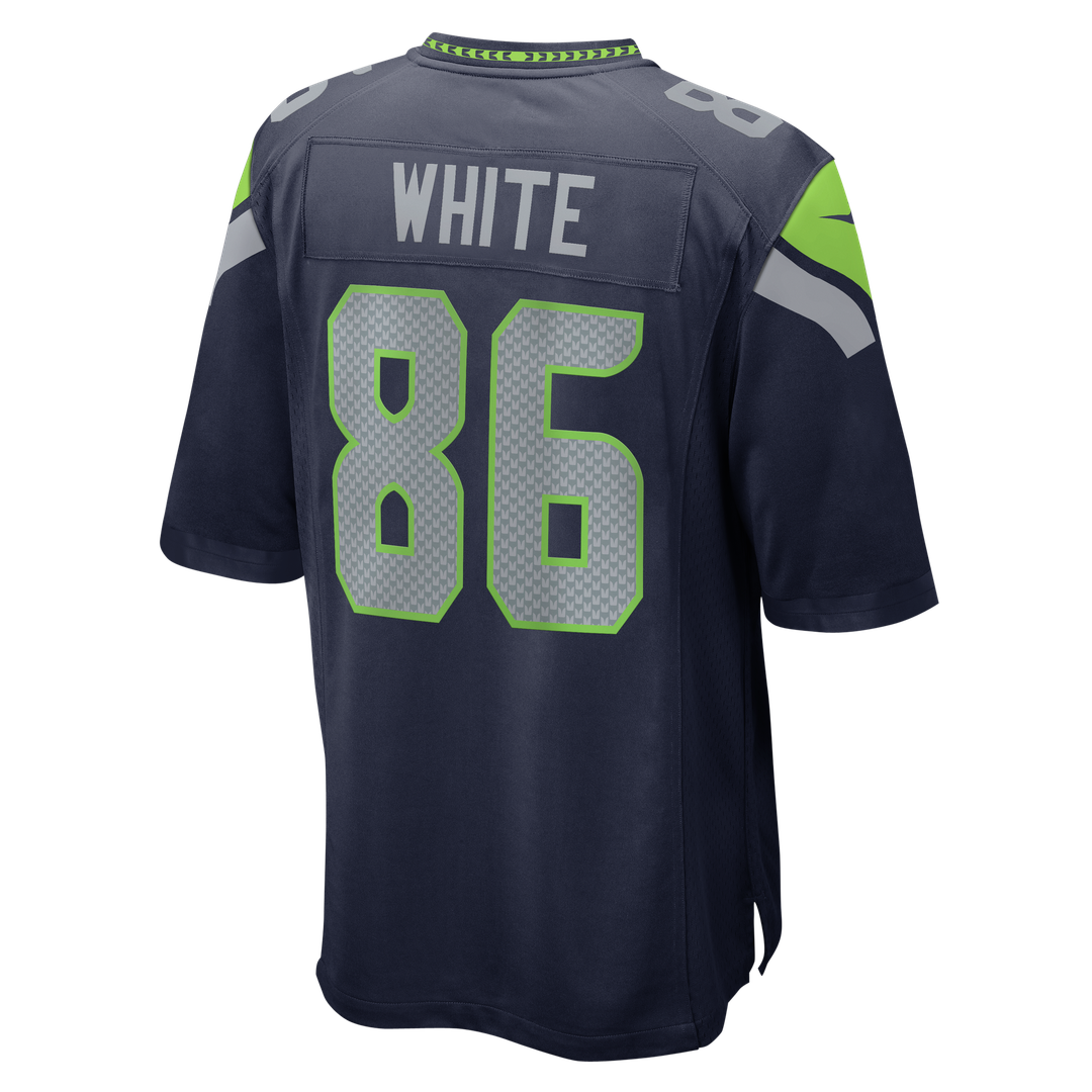 Seattle Seahawks Ricky White College Navy Team Game Jersey | NFL Football Jersey